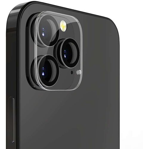 Lito Za&scaron;čitno steklo za kamero za iPhone 12 Pro - črno/prozorno Cene