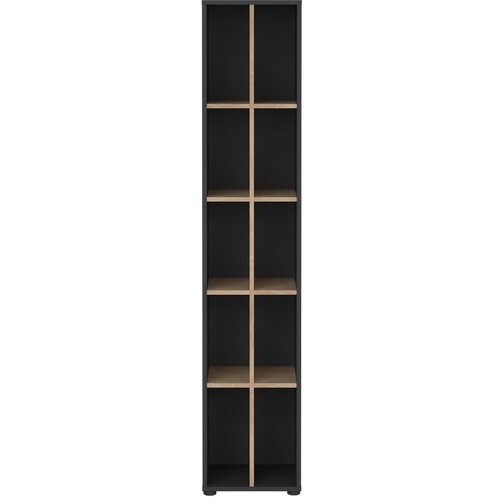 Tvilum Antracitno siv/naraven regal v hrastovem dekorju 41x205 cm Sign – Cene