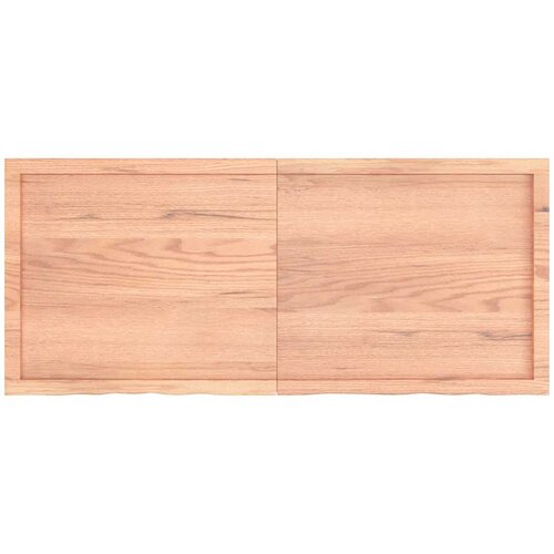  Kupaonska radna ploča svjetlosmeđa 140x60x(2-4) cm masivno drvo Slike