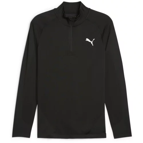 Puma Sportski pulover crna / bijela