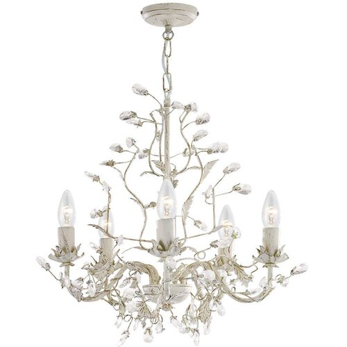 Lesnina XXXL Searchlight 2495-5CR - Luster na lancu ALMANDITE 5xE14/40W/230V Cene