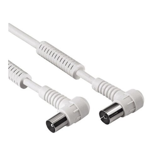 Hama 4007249435590 Antenna cable, with iron cores, bent on both sides , 85 db, 3 m ( 43559 ) Cene