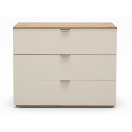 Marckeric Krem/u prirodnoj boji komoda u dekoru hrasta 100x80x40 cm Dennis &ndash; Cijene