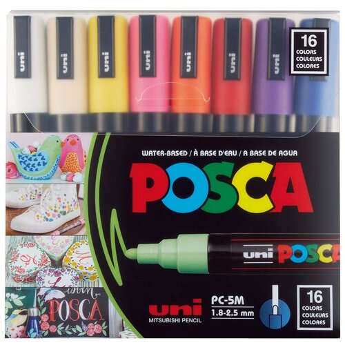 POSCA Marker Uni PC-5M POSCA, set 16/1 Cene
