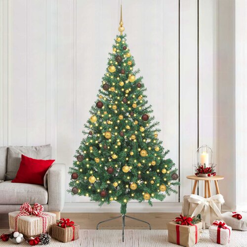  Umjetno predsvijetljeno božićno drvce Zelena 210 cm PVC Cene