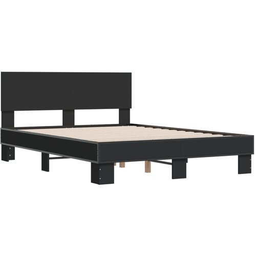 vidaXL Okvir za krevet crni 140x190 cm konstruirano drvo i metal Cene