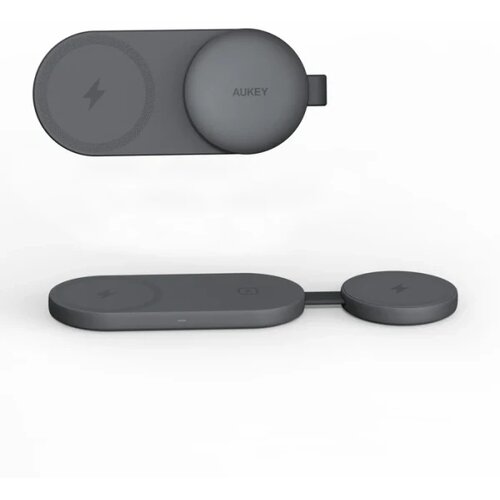 Aukey Bežični magnetni punjač za brzo punjenje LC-MC314 3-u-1 Qi2.2 MagFusion C Pro Slike