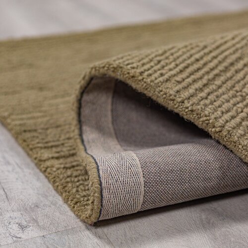 Flair Rugs Kaki zelena ročno tkana volnena preproga 160x230 cm Harris Boucle &amp;ndash; Slike