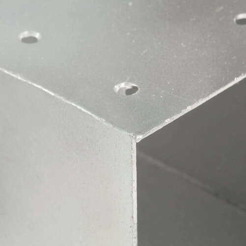 VidaXL spojnici za stupove u x-obliku 4 kom pocinčani metal 81 x 81 mm Slike