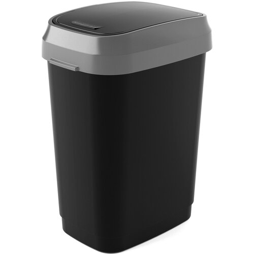 Kis Kanta za otpad Dual Swing (50 l, Crno-sive boje, Ovalno, Plastika) Cijene