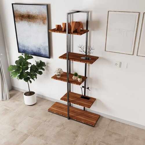 Hanah home modern ruzgar L714 walnut multi purpose shelf Cene