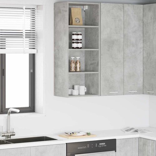Viseći ormarić s pohranom Betonski sivi 40 x 29,5 x 100 cm Slike