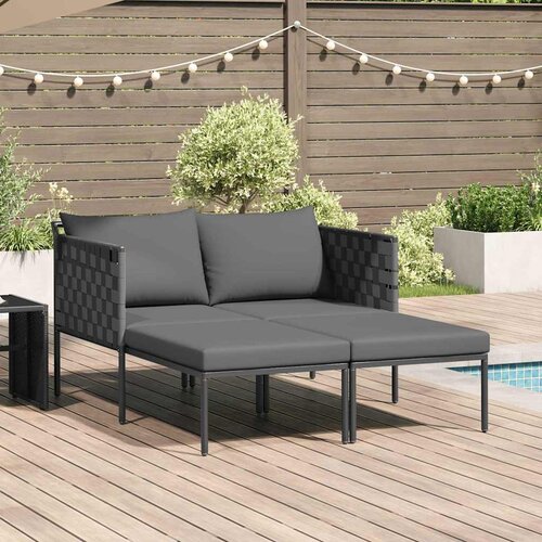  Ležaljka na suncu s jastukom Antracit 153 x 115 x 69.5 cm Cijene