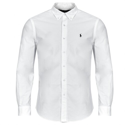 Polo Ralph Lauren CHEMISE DROITE CUSTOM EN OXFORD LEGER Bijela Slike