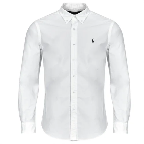 Polo Ralph Lauren CHEMISE DROITE CUSTOM EN OXFORD LEGER Bijela