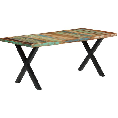 VidaXL Jedilna miza 180x90x76 cm trden predelan les Slike
