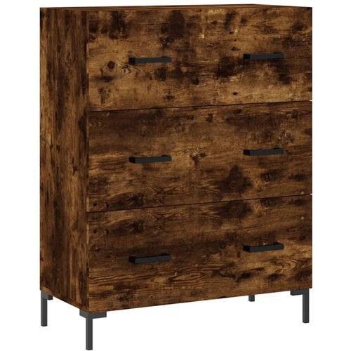 Maison Chic Komoda - Predalnik dimljeni hrast 69,5x34x90 cm inženirski les, (21718211) Cene