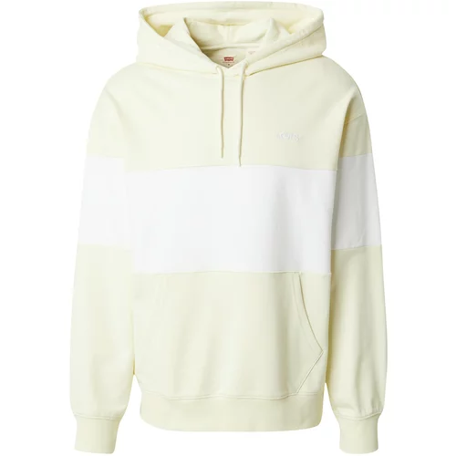 Levi's Sweater majica pastelno žuta / bijela