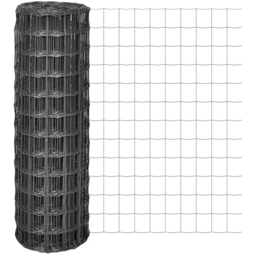 vidaXL Evro ograja iz jekla 25x1,2 m siva Cene