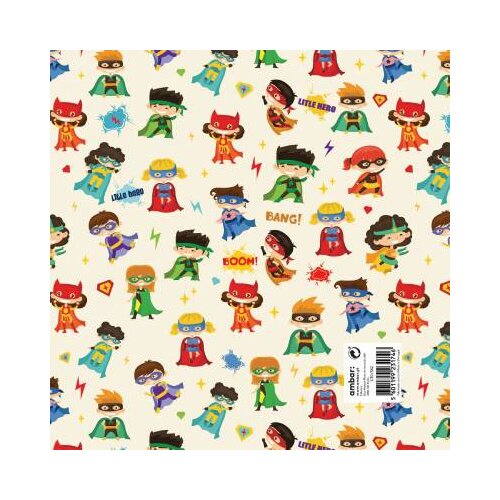 Ambar Ukrasni papir - Little heroes, tabak Slike