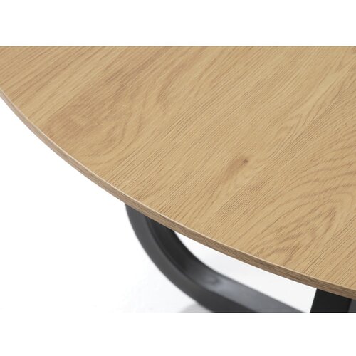 Unique Furniture Okrugao blagovaonski stol s pločom stola u dekoru hrasta u prirodnoj boji &amp;oslash; 120 cm Cesura &amp;ndash; Slike