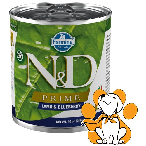 N&d Prime Dog Lamb&Blueberry 285g, Vlažna Hrana Za Odrasle Pse Sa Jagnjetinom Slike