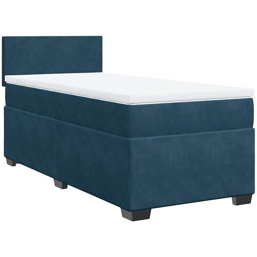 Box spring krevet s madracem plavi 80 x 200 cm bar&amp;scaron;unasti Slike