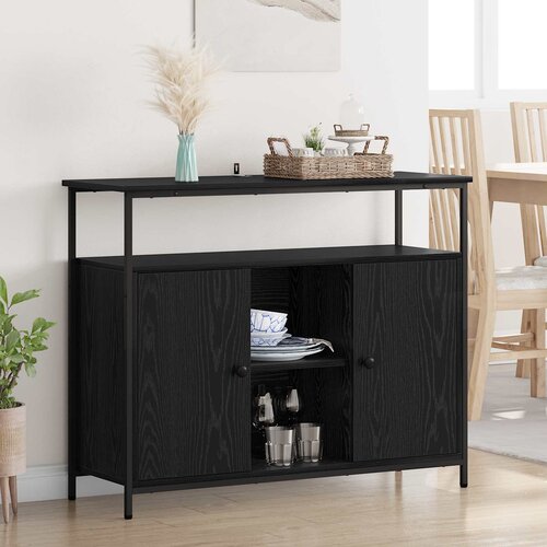  Kreveta Crni hrast 100 x 35 x 80 cm Konstruirano drvo Cijene
