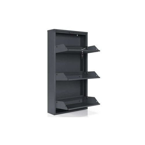 Hanah home Cipelarnik Primo 3, 50x104x15 cm, Antracit Slike