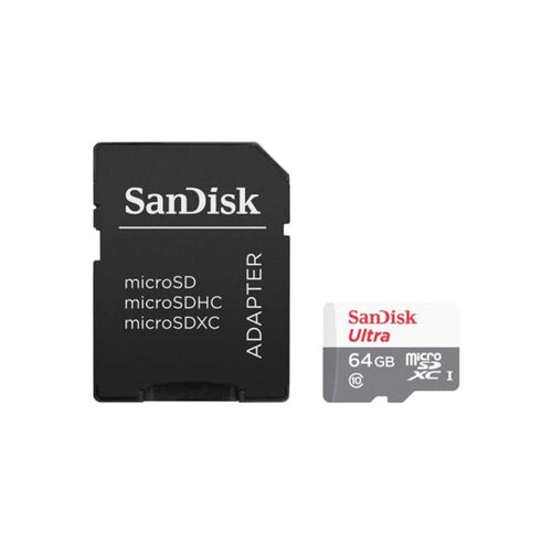 San Disk sdxc 64gb ultra micro 140mb/s a1 class 10 uhs-i sa adap. Cene