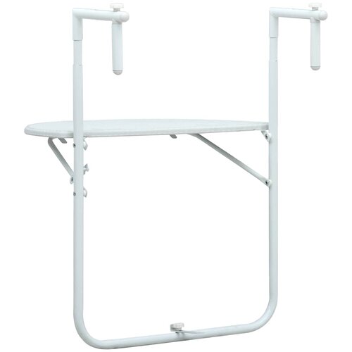  balkonski stol bijeli 60 x 64 x 83,5 cm plastični Slike