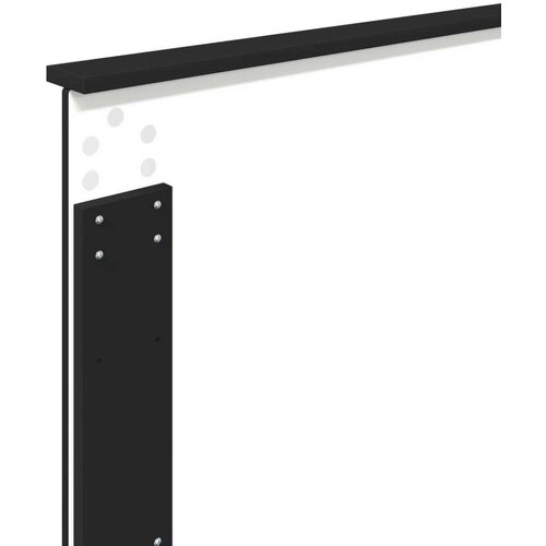  Okvir za krevet Crna 75 x 190 cm Inženjersko Drvo Slike