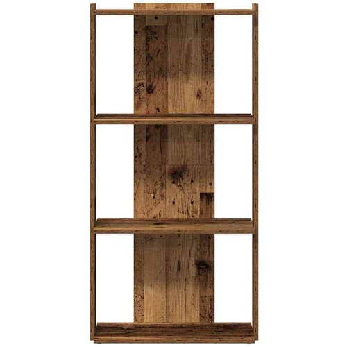 VidaXL Regal za knjige s 3 razina boja staro drvo 60x30x120 cm drveni Slike