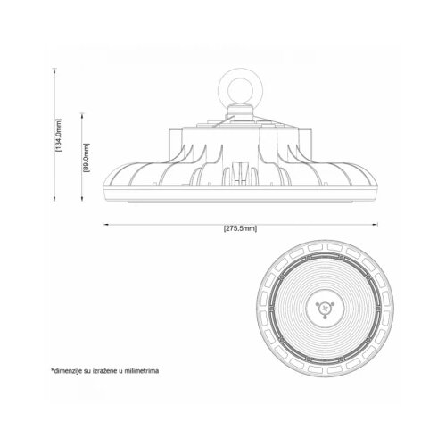 Dawn LED REFLEKTOR HBS-150W 4000K 90° IP65 Cene
