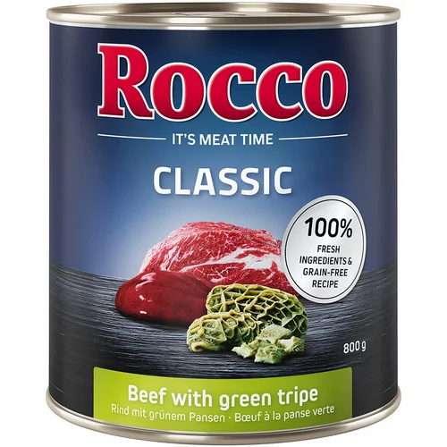Rocco Ekonomično pakiranje za gurmane: Classic 24 x 800 g - Govedina sa zelenim buragom