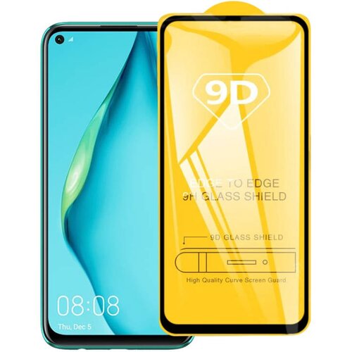  9H kaljeno zaščitno steklo za Huawei P40 Lite | Full Glue, črn rob Cene
