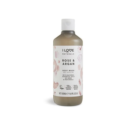 I Love... Cosmetics Gel za tuširanje Naturals Ruža i argan, 500ml Cene