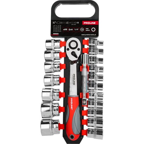 Proline 20-DELNI SET NASTAVKOV, RAGLJA, 1/2" 8-32MM, (5000051441) Cene
