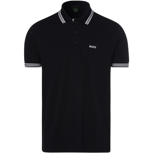 BOSS Black Majica &amp;#039;Paddy&amp;#039; nočno modra / bela Slike