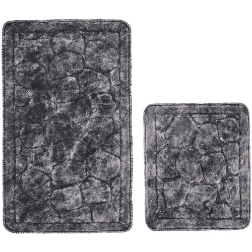  Cottonkt 000190 Anthracite Bathmat Set (2 Pieces) Cene