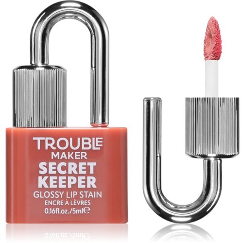 Trouble Maker Secret Keeper Lip Gloss Stain barva za ustnice za dolgoobstojen učinek odtenek Undercover Pink Nude 5 ml Cene
