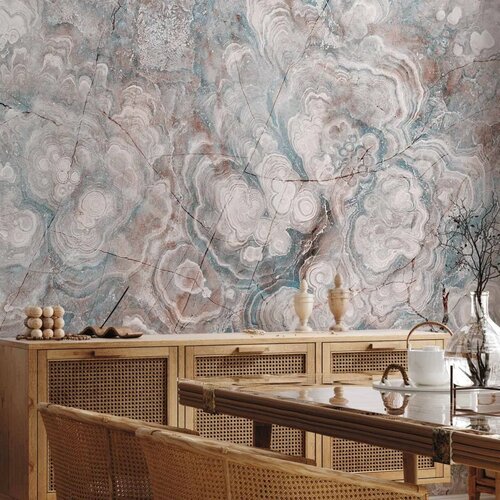  Foto tapeta - Marble Flowers - Natural Stone Structures in Pastel Colours 300x210 Standard Slike