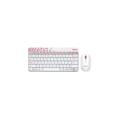 Logitech Desktop set Wireless MK240 White Slike