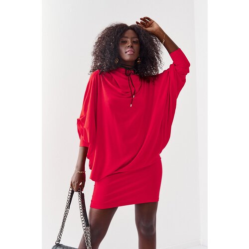 Fasardi A stylish dress in many ways red Slike