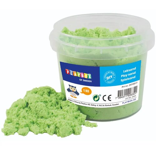 Playbox Zelena boja kinetičkog pijeska u kantici od 1kg Cene