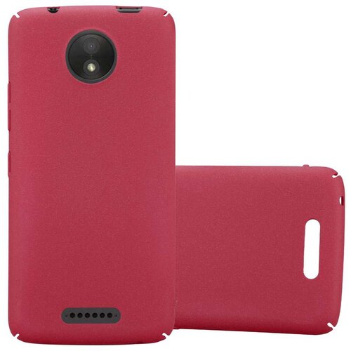 Cadorabo Case, združljiv z Motorolo v Frosty Red - Hard Case za&scaron;čitni pokrov v zmrznjenem videzu proti praskam in udarcem, (20564099) Cene