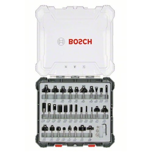 Bosch set raznih glodala, 30 komada, držač od 6 mm 2607017474 Slike