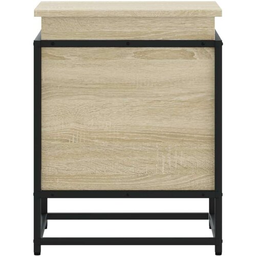 vidaXL Škatla s pokrovom sonoma hrast 40x40x51,5 cm inženirski les Cene