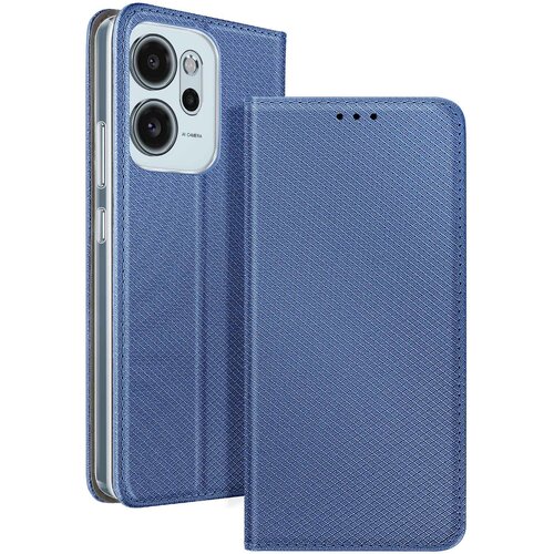 AVIZAR Ovitek za Oppo Reno14 F / FS z rebrastim učinkom, z držalom za kartice in funkcijo stojala, Modra, (5000189812) Cene