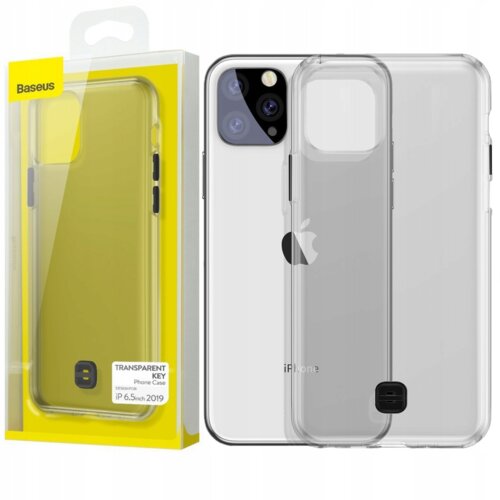 Baseus ETUI CASE OBUDOWA FUTERAŁ Z ŻELOWĄ RAMKĄ DO IPHONE 11 PRO MAX CZARNY, (21911004) Cene